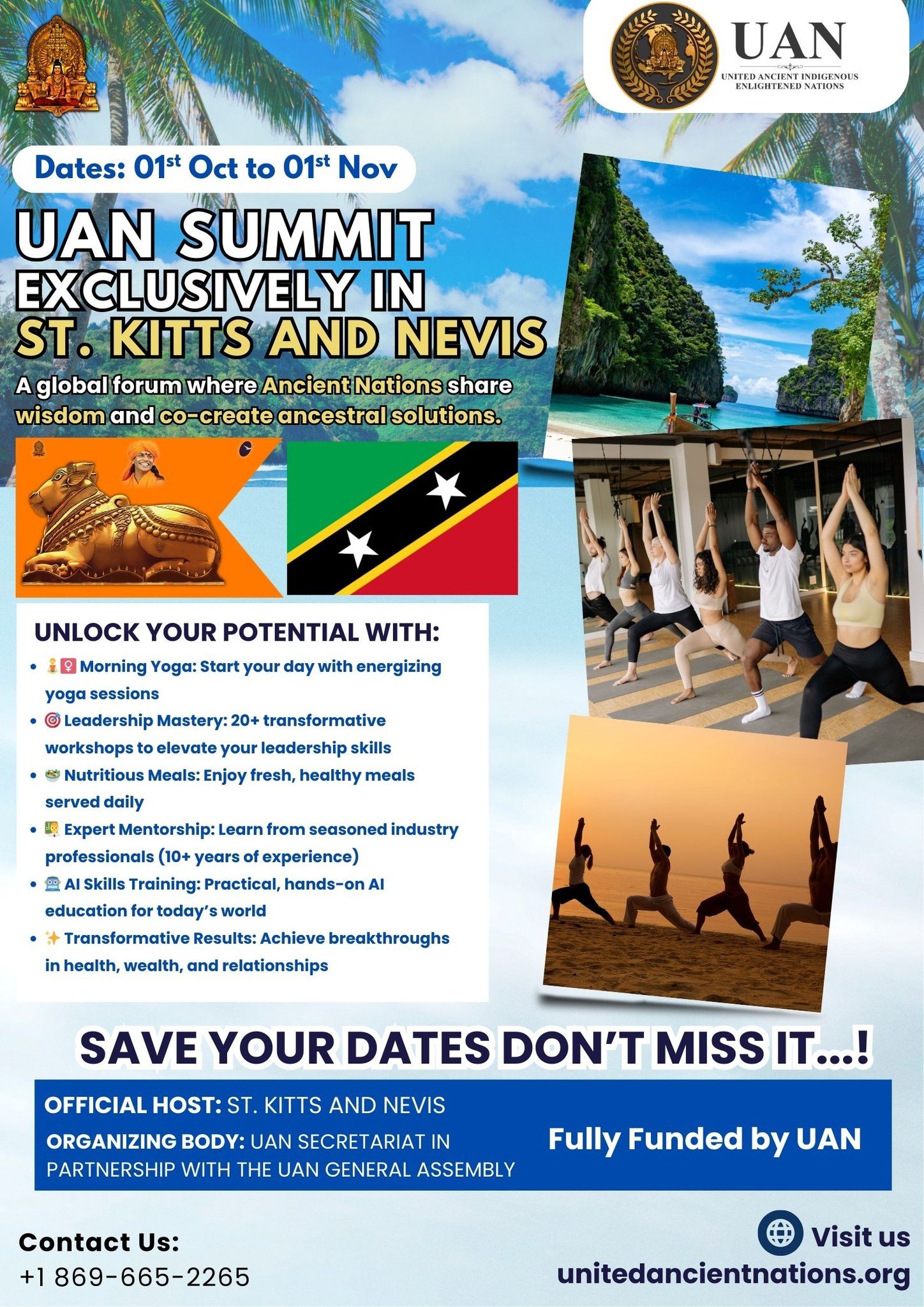 UAN Summit 2025 in St. Kitts & Nevis – Oct 1 to Nov 1